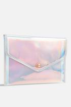 *silver Holographic Clear Bag By Koko Couture