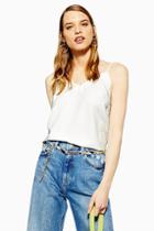 Topshop Tall V-neck Insert Camisole Top