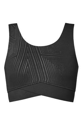 Topshop Printed Cross-back Crop By Ivy Park