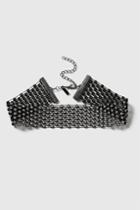 Topshop Multi Rhinestone Studded Choker Necklace