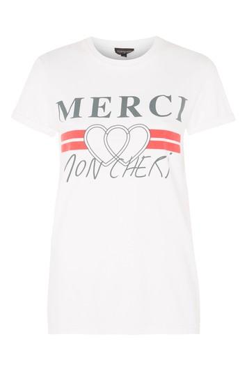 Topshop Merci Graphic Print T-shirt