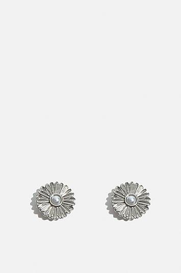 Skinny Dip *daisy Silver Earrings By Skinnydip