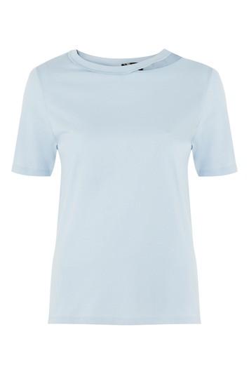 Topshop Short Sleeve Choker T-shirt