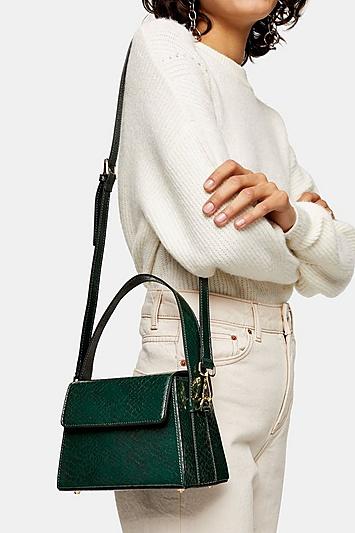 Topshop Guru Green Boxy Grab Bag