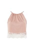 Topshop Satin And Lace Camisole Top