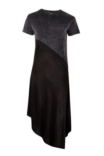 Topshop Hybrid Washed Midi T-shirt Dress
