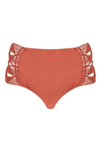 Topshop *maia Crochet Side Bikini Bottoms By Flook