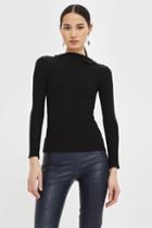 Topshop *folded Long Sleeve T-shirt By Boutique