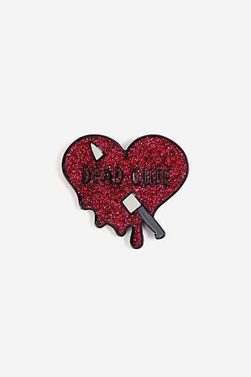 Topshop *'dead Cute' Halloween Slogan Brooch