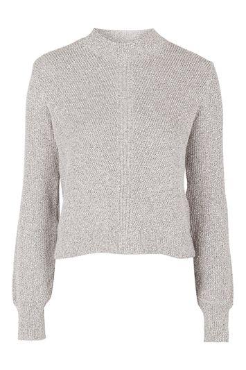 Topshop Blouson Sleeve Twist Jumper