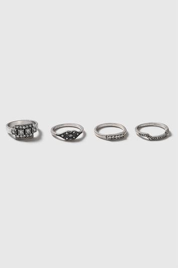 Topshop Antique Style Ring Pack