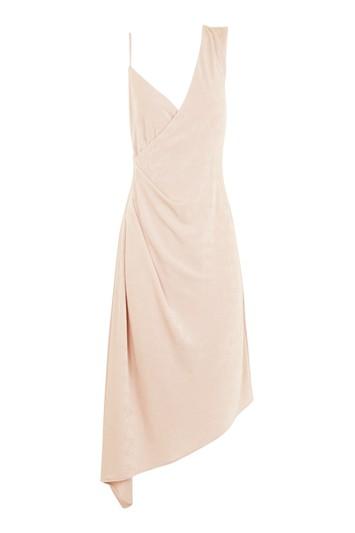 Topshop Crossover Drape Midi Dress