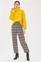 Topshop Petite Check Peg Trousers