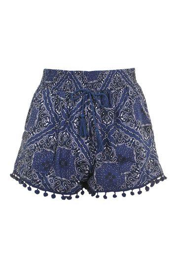 Topshop Pom-pom Trim Shorts By Band Of Gypsies