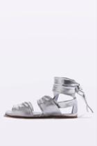 Topshop Tie Flat Sandals By Molly Goddard X Topshop