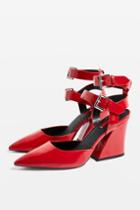 Topshop Gamma Double Strap Court Shoes