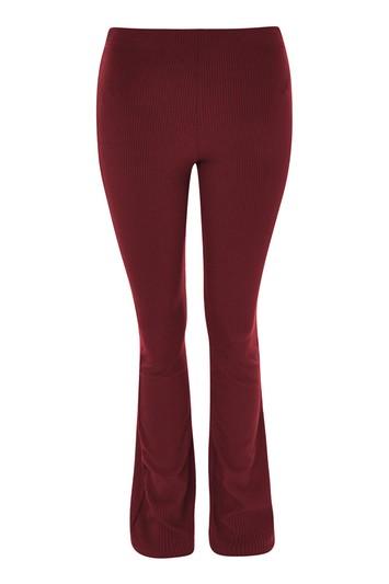 Topshop Petite Skinny Ribbed Flares Pants