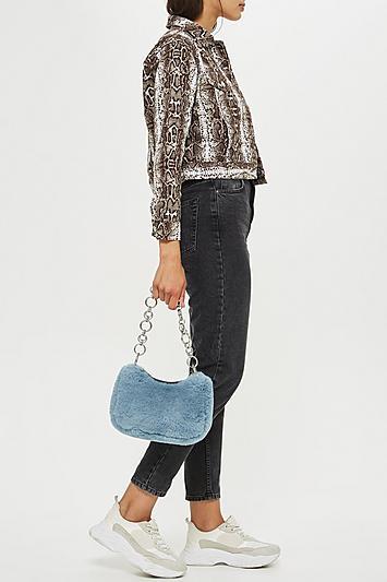 Topshop Faux Fur Shoulder Bag