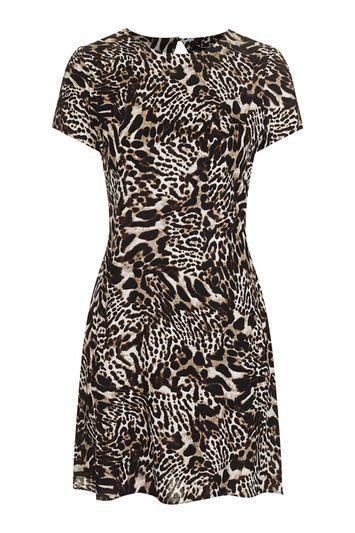 Topshop Khaki Leopard Print Dress By Topshop Finds