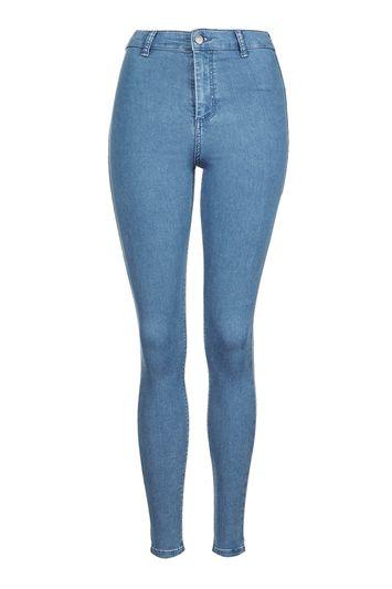 Topshop Moto Blue Belt Loop Joni Jeans