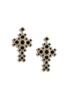 Topshop Mega Cross Drop Earrings