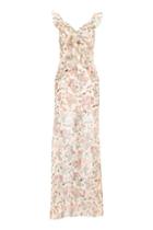 Topshop Floral Ruffle Maxi Dress