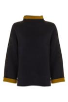 Topshop Double Faced Wide Sleeve Jumper