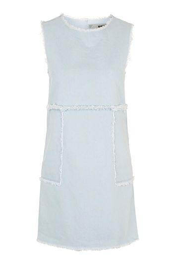 Topshop Moto Bleach Denim Dress