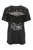 Topshop Unforgiven Studded Motif T-shirt