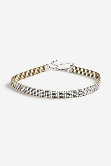 Topshop *skinny Crystal Choker