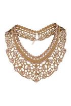Topshop Fabric Cut-out Collar Necklace