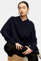 *lambswool Blend V-neck Sweatshirt By Topshop Boutique