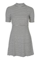 Topshop Petite Stripe Flippy Dress