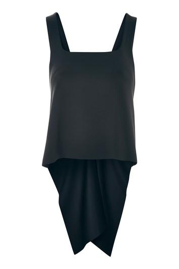 Topshop Eyelet Scuba Fishtail Top