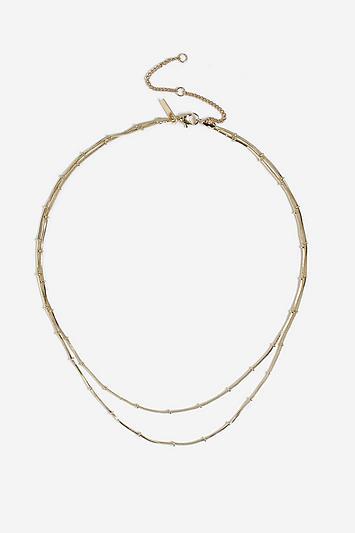 Topshop *station Ball Chain Necklace