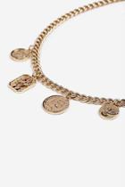 Topshop *coin Charm Necklace