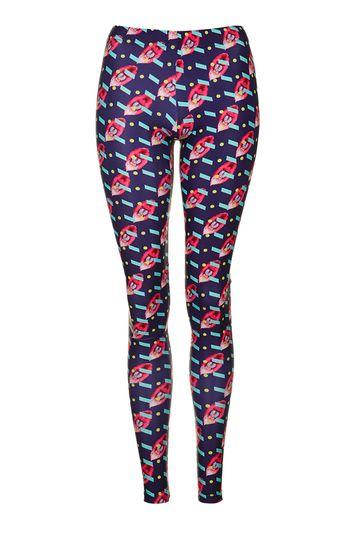 Topshop Baboon Print Leggings By Ekat