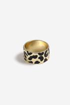Topshop *leopard Print Enamel Ring