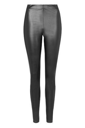 Topshop Tall Wet-look Leggings