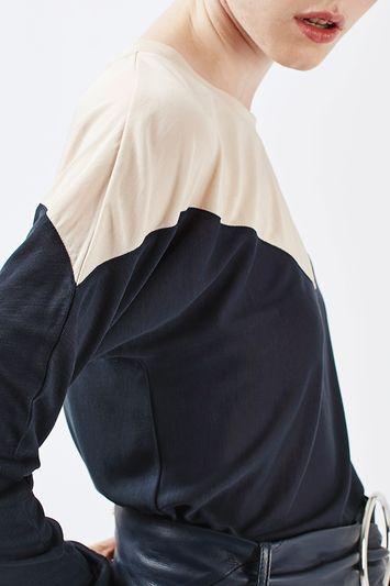 Topshop Illusion Long Sleeve Tee By Boutique