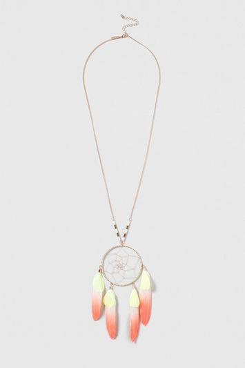 Topshop Festival Dreamcatcher Necklace