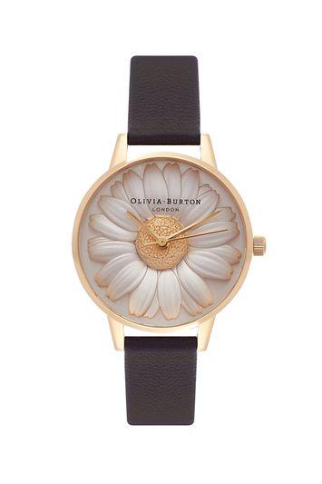 Topshop *flower Show Moulded Daisy Watch By Olivia Burton