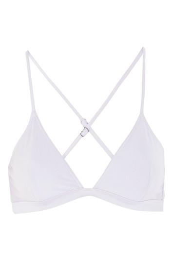 Topshop *longline Triangle Bikini Top By Evil Twin