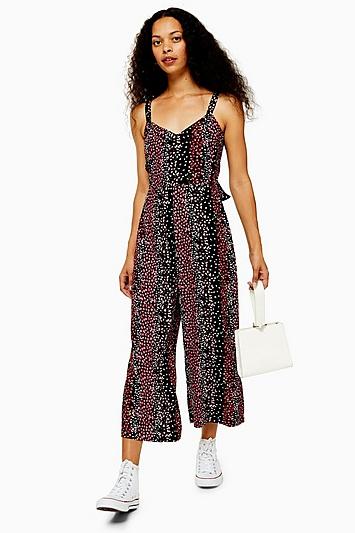 Topshop Petite Floral Printed Jumpsuit
