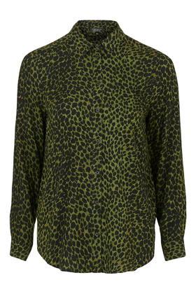 Topshop Cheetah Casual Shirt