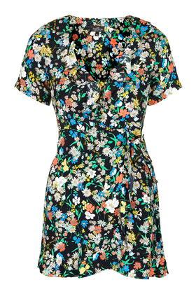 Topshop Petite Retro Floral Tea Dress
