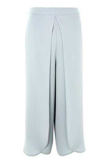 Topshop Split Wrap Cropped Trousers