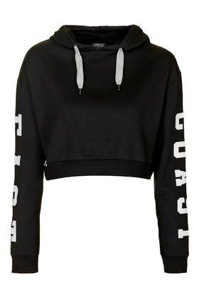 Topshop East Coast Cropped Hoodie