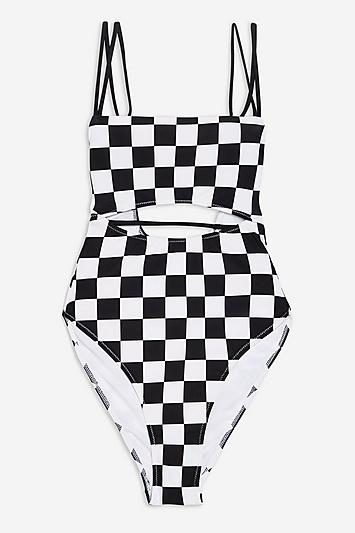 Topshop Checkerboard One Piece