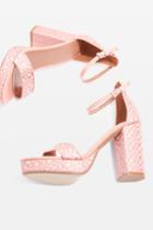 Topshop Sloane Woven Platform Shoes
